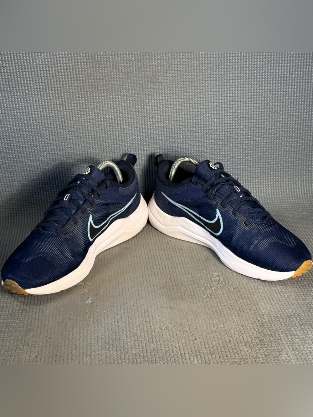 Nike Downshifter 12 Midnight Navy White Running Shoes DD9293-400 Men’s Size 8.5 - Picture 4 of 9